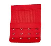 Paowsietiviity Estensori per reggiseno con cinghia di estensione 3 file 4 ganci regolabili allungati accessori per reggiseno intimo intimo azzurro, Rosso, as description