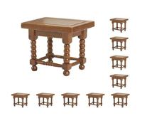 Paowsietiviity Set di 10 tavolini in legno per paesaggi e mobili in scala 1:12
