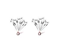 Paowsietiviity Set di 2 lanterne HO OO, scala 3 V, bianco caldo, scala 1:150