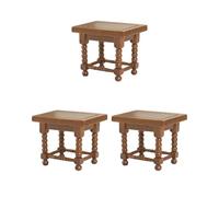 Paowsietiviity Set di 3 tavolini in legno per paesaggi e mobili in scala 1:12