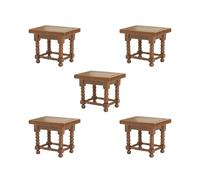 Paowsietiviity Set di 5 tavolini in legno per paesaggi e mobili in scala 1:12