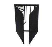 Paowsietiviity Specchio per esercitazione a 3 vie per trucchi maghi accessori da palco illusione, 24.2x18cm, Nero