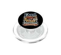 Papà aggiusta tutto prima o poi frase ironica retro PopSockets PopGrip per MagSafe