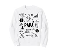 papà al Quadrato papà Due Volte Secondo Potere Padre Felpa