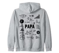 papà al Quadrato papà Due Volte Secondo Potere Padre Felpa con Cappuccio