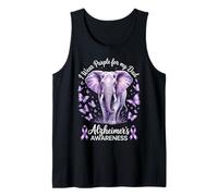 Papà Alzheimer's Awareness Elephant Wear Purple For My Dad Canotta