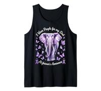 Papà Alzheimer's Awareness Elephant Wear Purple For My Dad Canotta