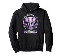 Papà Alzheimer's Awareness Elephant Wear Purple For My Dad Felpa con Cappuccio