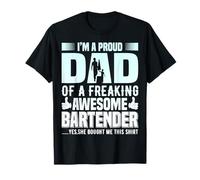 papà Barista Citazione della Festa dei Padri, dicendo Maglietta