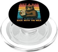 Papa Bear Just a Dad who always came back with the milk PopSockets PopGrip per MagSafe