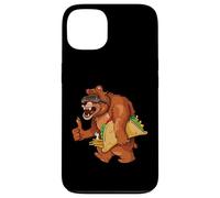 Papa Bear Taco Martedì e patatine fritte Cartoon Opere d'arte Custodia per iPhone 13
