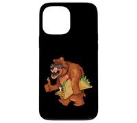 Papa Bear Taco Martedì e patatine fritte Cartoon Opere d'arte Custodia per iPhone 13 Pro Max