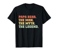 Papa Bear The Man The Myth The Legend Festa del papà Maglietta
