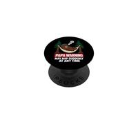 Papa Bear Warning May Nap Suddenly At Any Time PopSockets PopGrip Adesivo