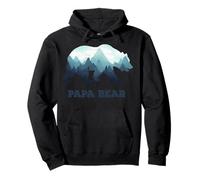 Papa Bear Wildlife - Regalo per la festa del papà, papà o papà Felpa con Cappuccio