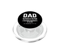 Papà benedetto è l'uomo che si fida del Signore Cristiano Papà PopSockets PopGrip per MagSafe