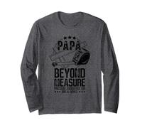 papà Beyond Measure Funny Husband BBQ Maglia a Manica