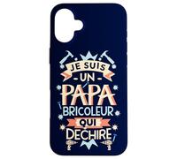 Papa bricoleur qui déchire - cadeau humour père bricolage Custodia per iPhone 16 Plus