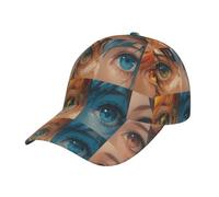 papà Cappello Enchanting Colorful Eyes Casuale Berretto Visiera Classico papà Cappello per Pesca Corsa Uomo