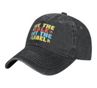 papà Cappello See The Able Not The Label Autism Awareness Unisex Cappello da Camionista Classico Berretto Visiera per attività Sport Tennis