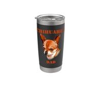 Papà Chihuahua Bicchiere termico in acciaio inox doppia parete
