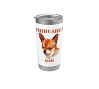 Papà Chihuahua Bicchiere termico in acciaio inox doppia parete