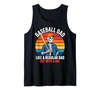 Papà da baseball come un papà normale ma con una mazza Canotta