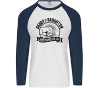 Papà & Daughter Best Friends Father's Day Giorno Uomo L/S Baseball Maglietta