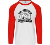 Papà & Daughter Best Friends Father's Day Giorno Uomo L/S Baseball T-Shirt