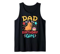 Papà Del Compleanno Ragazza Bambini Carino Capybara Bday Famiglia Canotta