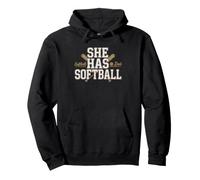 Papa del Softball Felpa con Cappuccio
