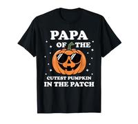 Papa della Zucca più Carina nella Famiglia di Halloween Patch Maglietta