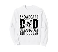 papà dello Snowboard Come Un Padre Normale ma più Figo Felpa