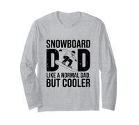 papà dello Snowboard Come Un Padre Normale ma più Figo Maglia a Manica