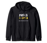 Papà Di Matteo Neo Padre Uomo Festa Del Papà 2023 Da Figlio Felpa con Cappuccio