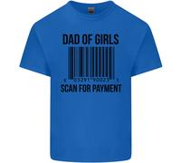 Papà Di Ragazze Scan Per Pagamento Festa Del Papà Uomo Cotone T-Shirt Tee