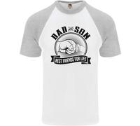 Papà E Figlio Migliori Amici Per La Vita Uomo S/S Maglietta Da Baseball