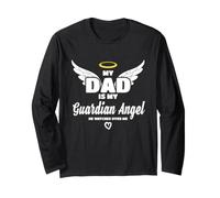 papà è Il Mio Angelo Che Mi Guarda in Memoria Maglia a Manica