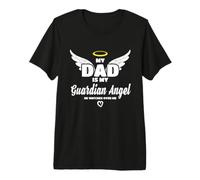 papà è Il Mio Angelo Che Mi Guarda in Memoria Maglietta Premium
