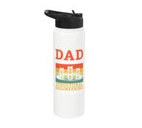 Papà è il mio nome Ingegneria strutturale è il mio ingegnere di gioco Stainless Steel Insulated Water Bottle