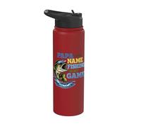 Papà è il nome, la pesca è il mio gioco Stainless Steel Insulated Water Bottle