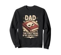 Papà è il primo eroe di My Super Story Novel Lover Felpa