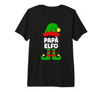 papà Elfo Natale Maglione Famiglia Divertente Natalizia Elf Maglietta Premium
