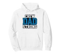 papà Equipaggio Forte Genitore Vogatore Crew Team Felpa con Cappuccio