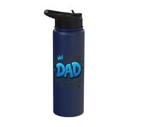 Papà Eroe Uomo di Dio Protettore Stainless Steel Insulated Water Bottle
