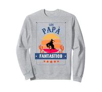 papà Fantastico - Idea Regalo, Design retrò, Avventura, Vaca Felpa