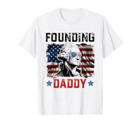 Papà fondatore George Washington 4 luglio Maglietta