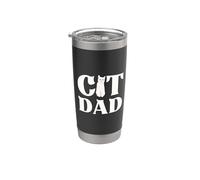 Papà gatto Bicchiere termico in acciaio inox doppia parete