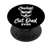 Papà gatto più cool mai per un padre di gatti PopSockets PopGrip Adesivo