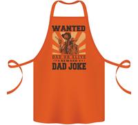 Papà Giorno Scherzo Divertente Cowboy Poster Cotone Grembiule 100% Biologico